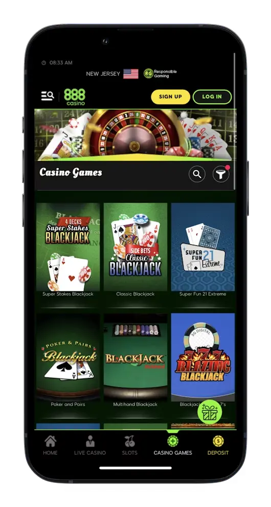 la mejor aplicación móvil 888 Casino