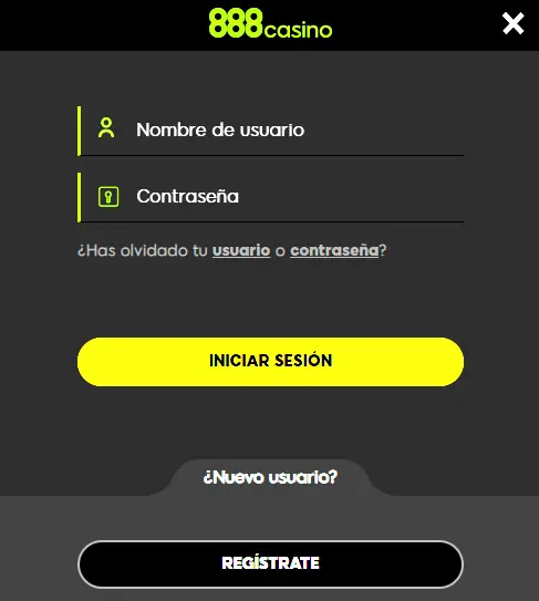 inicio de sesión de miembros 888 Casino